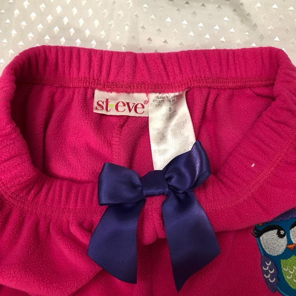 Steve night pants for girls/ Fleece pajamas-Set of two - Picture 6 of 6
